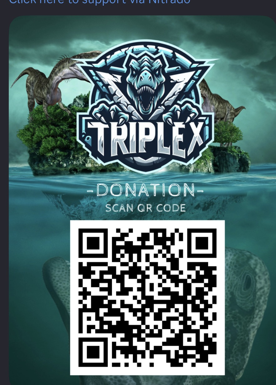 TripleX donation QR code